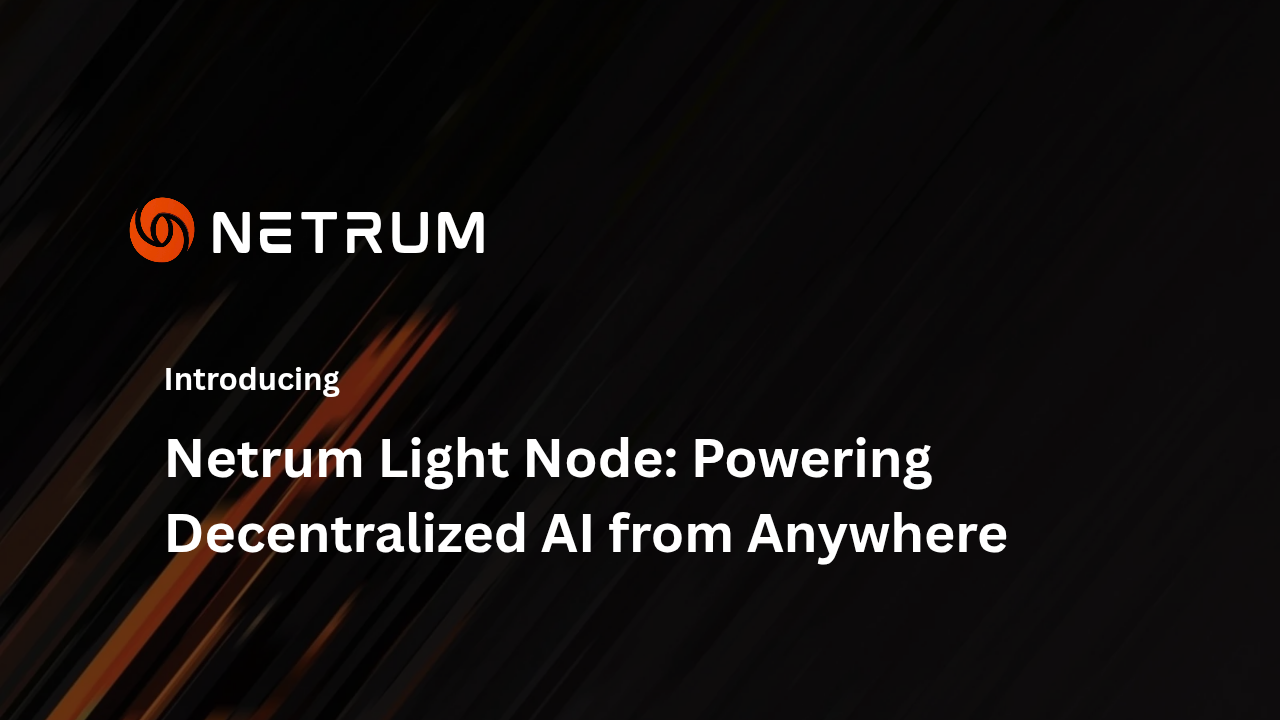 Netrum AI Lite Node